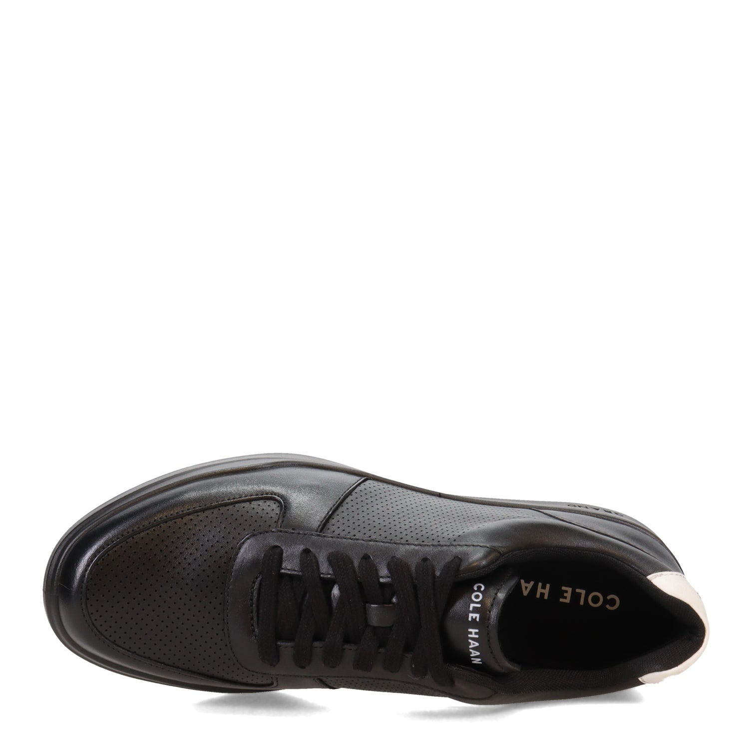 Peltz Shoes  Men's Cole Haan Grand Crosscourt Modern Perf Sneaker BLACK-BLK C33989