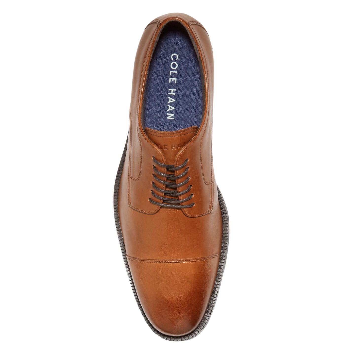 Peltz Shoes  Men's Cole Haan Modern Essential Cap Toe Oxford BRITISH TAN C34138
