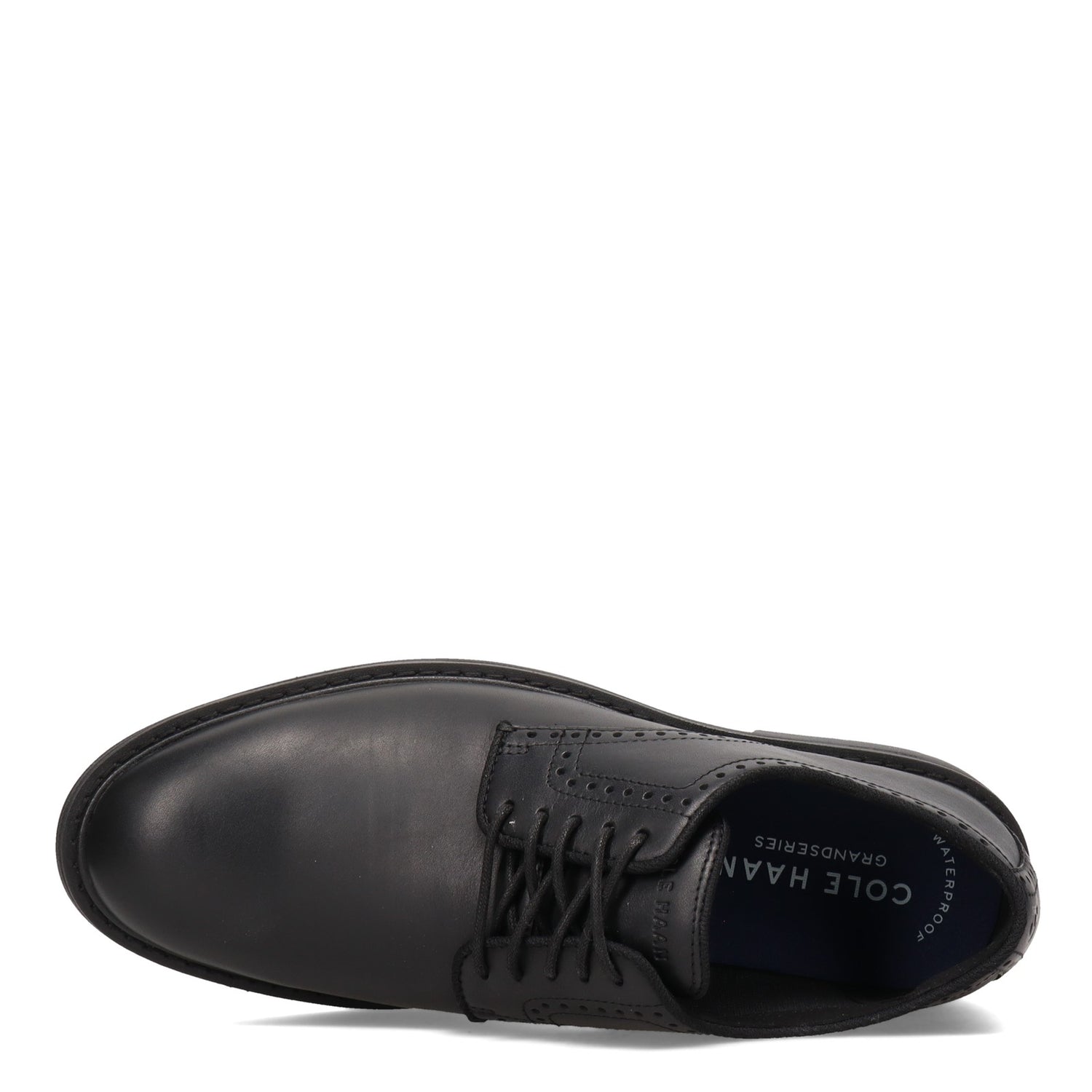 Peltz Shoes  Men's Cole Haan Go-To Plain Toe Oxford BLACK C34600