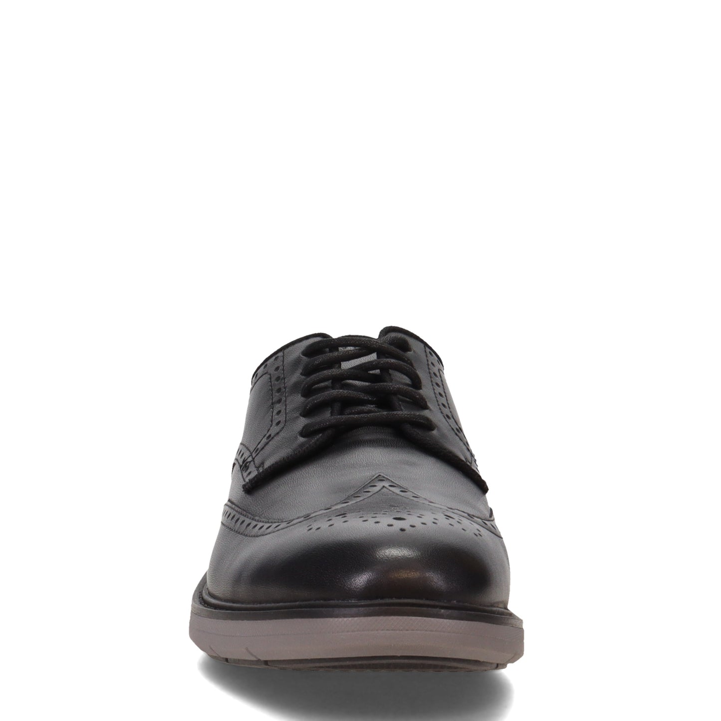 Peltz Shoes  Men's Cole Haan Go-To Wingtip Oxford BLACK / GRAY C34601