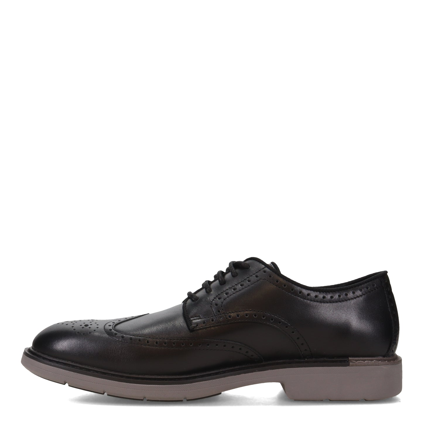 Peltz Shoes  Men's Cole Haan Go-To Wingtip Oxford BLACK / GRAY C34601