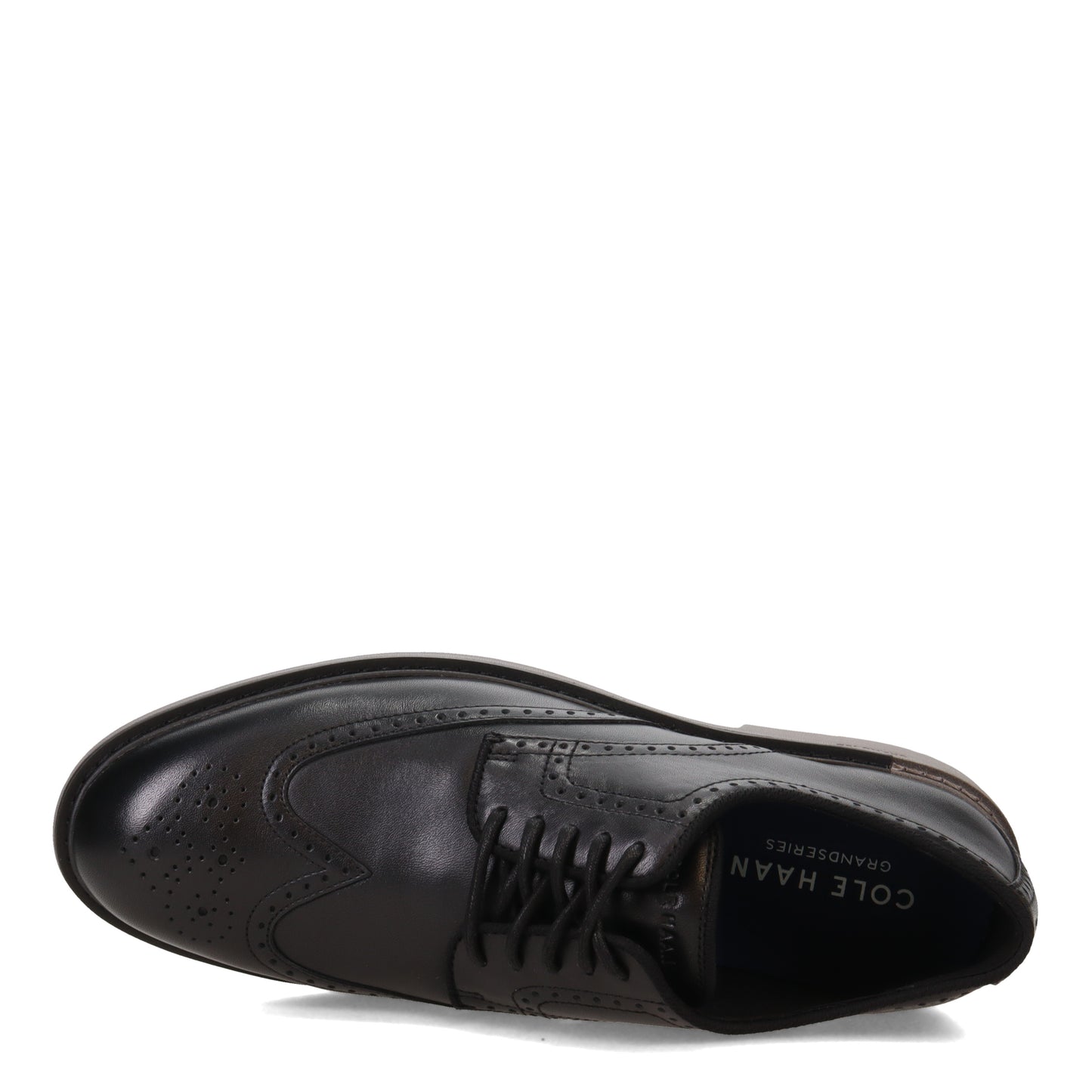 Peltz Shoes  Men's Cole Haan Go-To Wingtip Oxford BLACK / GRAY C34601