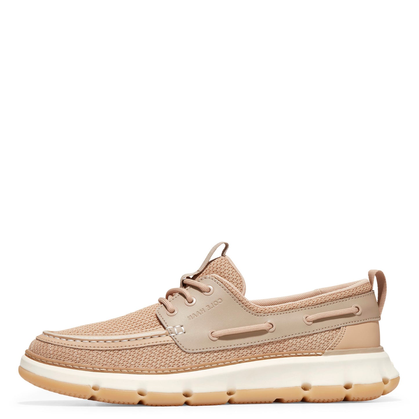 Peltz Shoes  Men's Cole Haan 4.ZeroGrand Regatta Boat Shoe Sesame C36846