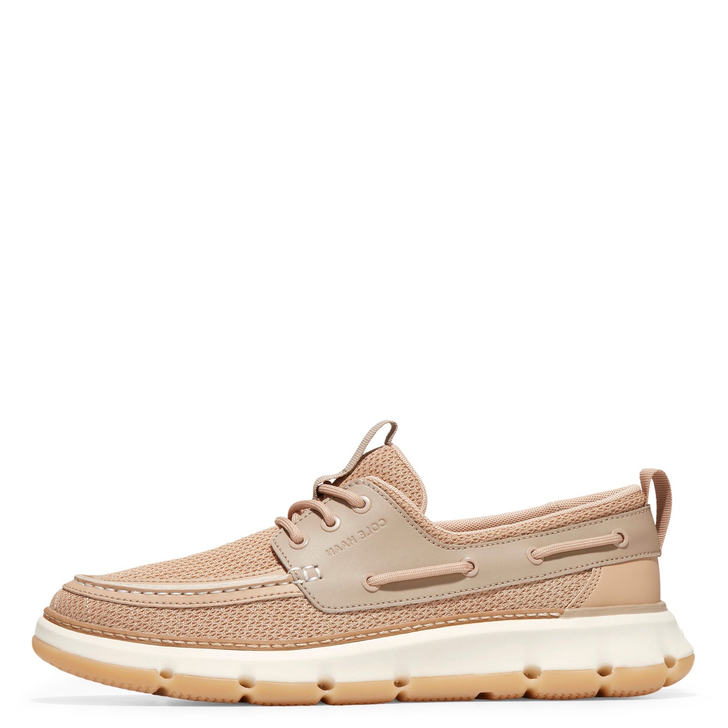 Peltz Shoes  Men's Cole Haan 4.ZeroGrand Regatta Boat Shoe Sesame C36846