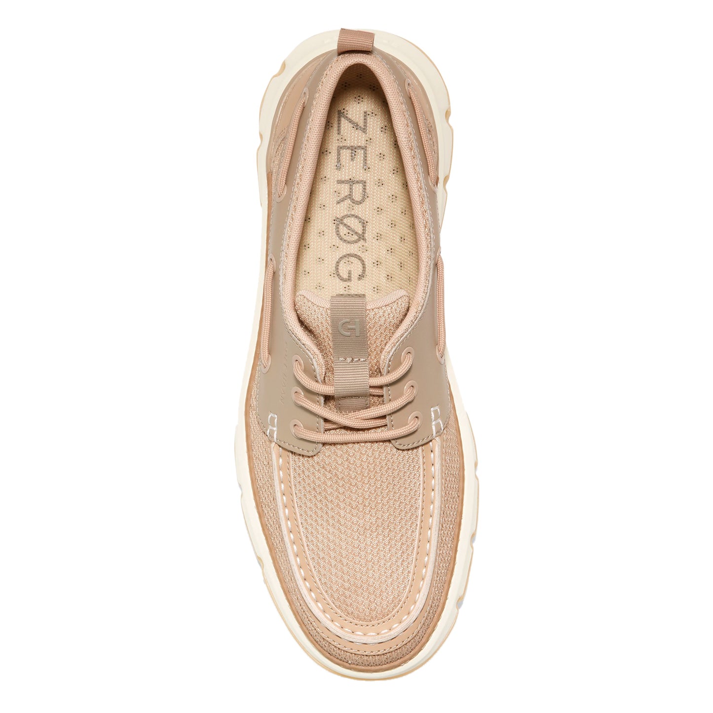 Peltz Shoes  Men's Cole Haan 4.ZeroGrand Regatta Boat Shoe Sesame C36846
