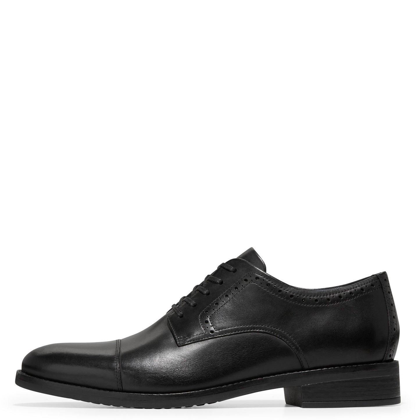 Peltz Shoes  Men's Cole Haan Grand+ Cap Toe Oxford Black C37332
