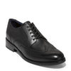 Peltz Shoes  Men's Cole Haan Grand+ Wingtip Oxford Waterproof Black Leather C37346
