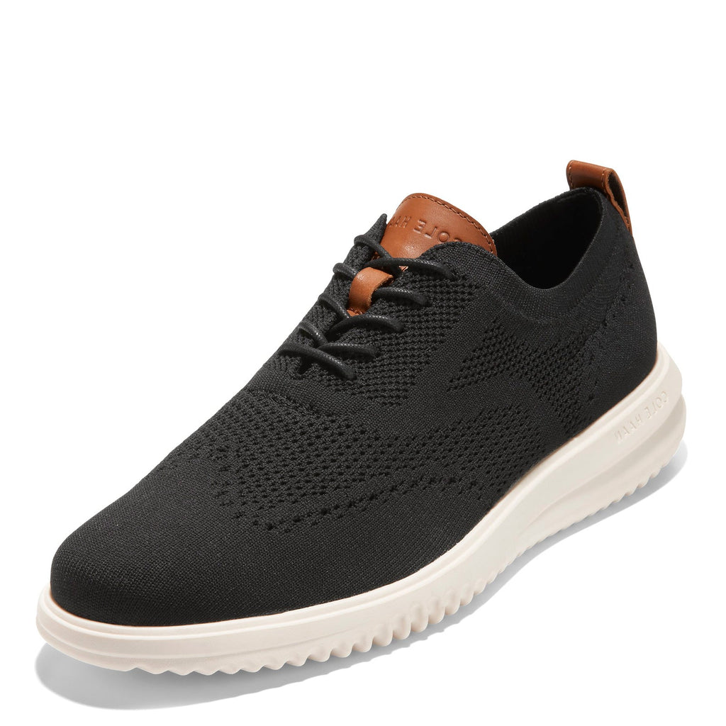 Men's Cole Haan Grand+ Stitchlite Wingtip Oxford BLACK IVORY C37367