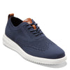 Peltz Shoes  Men's Cole Haan Grand+ Stitchlite Wingtip Oxford Marine Blue C37369