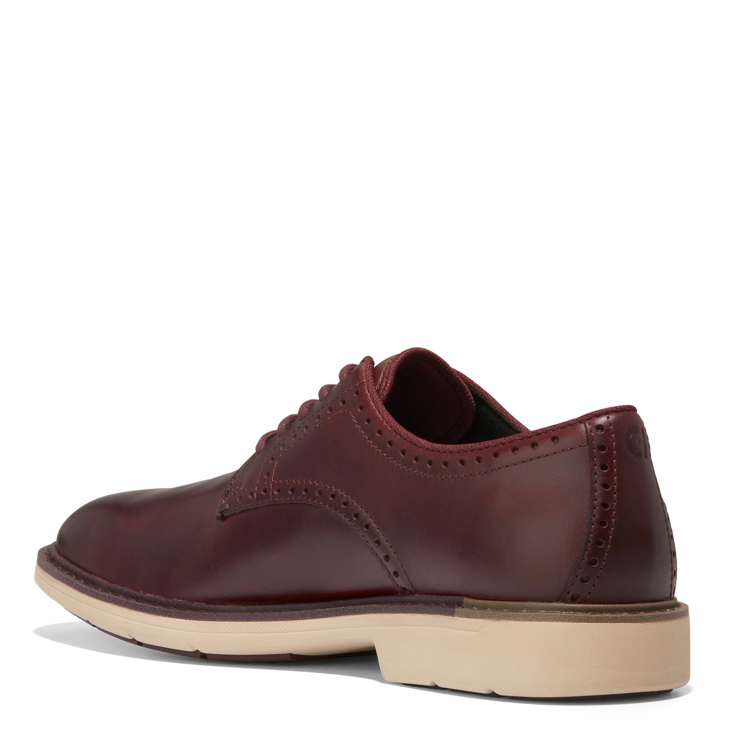 Peltz Shoes  Men's Cole Haan Go-To Plain Toe Oxford Bloodstone C37684