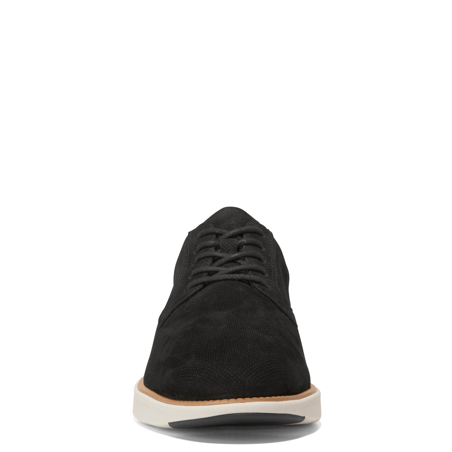 Peltz Shoes  Men's Cole Haan Grand Atlantic Oxford Black Nubuck C37843