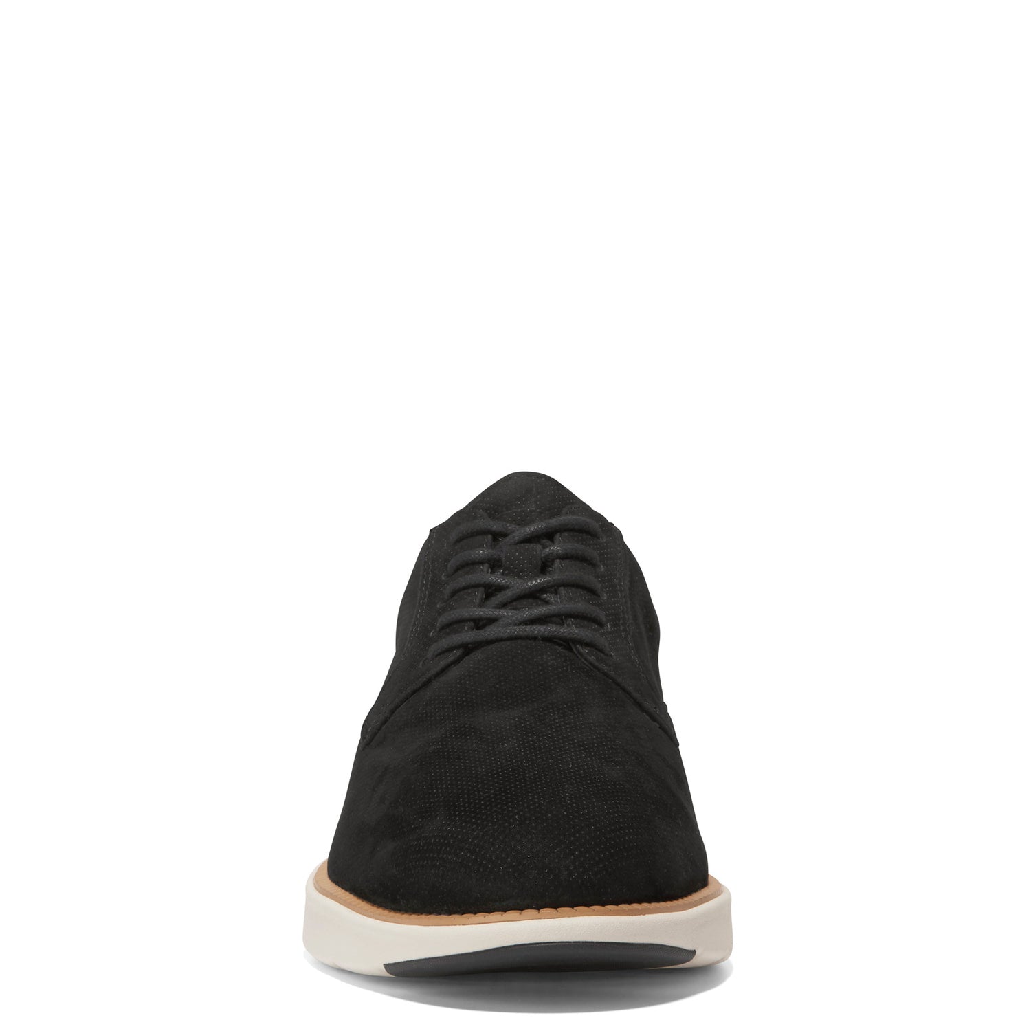 Peltz Shoes  Men's Cole Haan Grand Atlantic Oxford Black Nubuck C37843