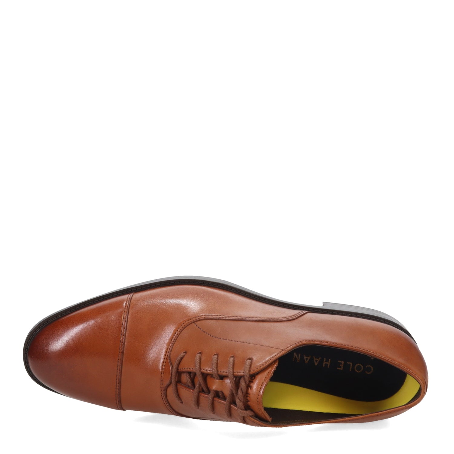 Peltz Shoes  Men's Cole Haan Hawthorne Cap Toe Oxford British Tan C38721