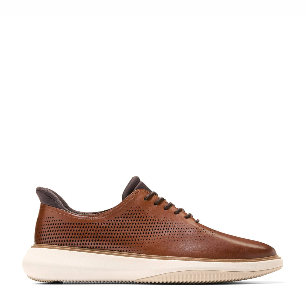 Men's Cole Haan Grand Phaze Quick-On Laser Cut Oxford BRITISH TAN C43896