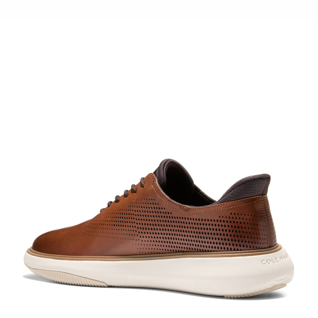 Men's Cole Haan Grand Phaze Quick-On Laser Cut Oxford BRITISH TAN C43896