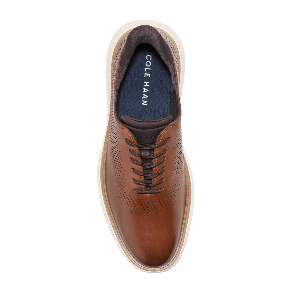 Men's Cole Haan Grand Phaze Quick-On Laser Cut Oxford BRITISH TAN C43896