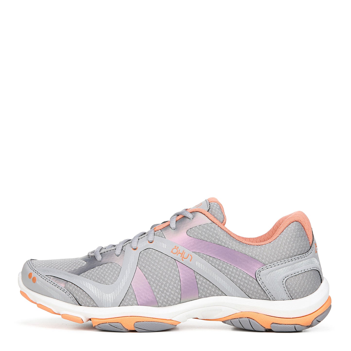 Peltz Shoes  Women's Ryka Influence Training Shoe GREY ORANGE C8198M3026