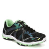 Peltz Shoes  Women's Ryka Influence Training Shoe BLACK GREEN C8198M4007