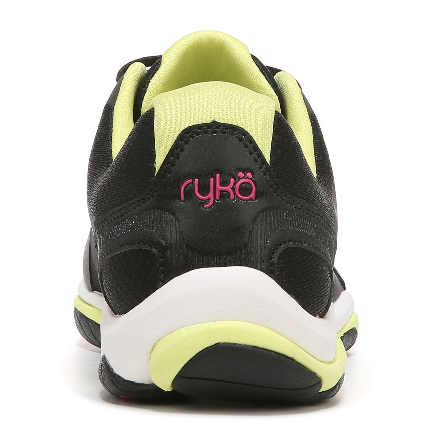 Peltz Shoes  Women's Ryka Influence Training Shoe BLACK YELLOW C8198M8009