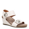 Peltz Shoes  Women's Taos Carousel 3 Sandal White CA3-7786-WHT