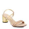Peltz Shoes  Women's Onex Carley Sandal CHAMPAGNE CARLEY-CHAM