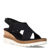 Peltz Shoes  Women's Vaneli Carlin Sandal BLACK CARLIN-BLACK