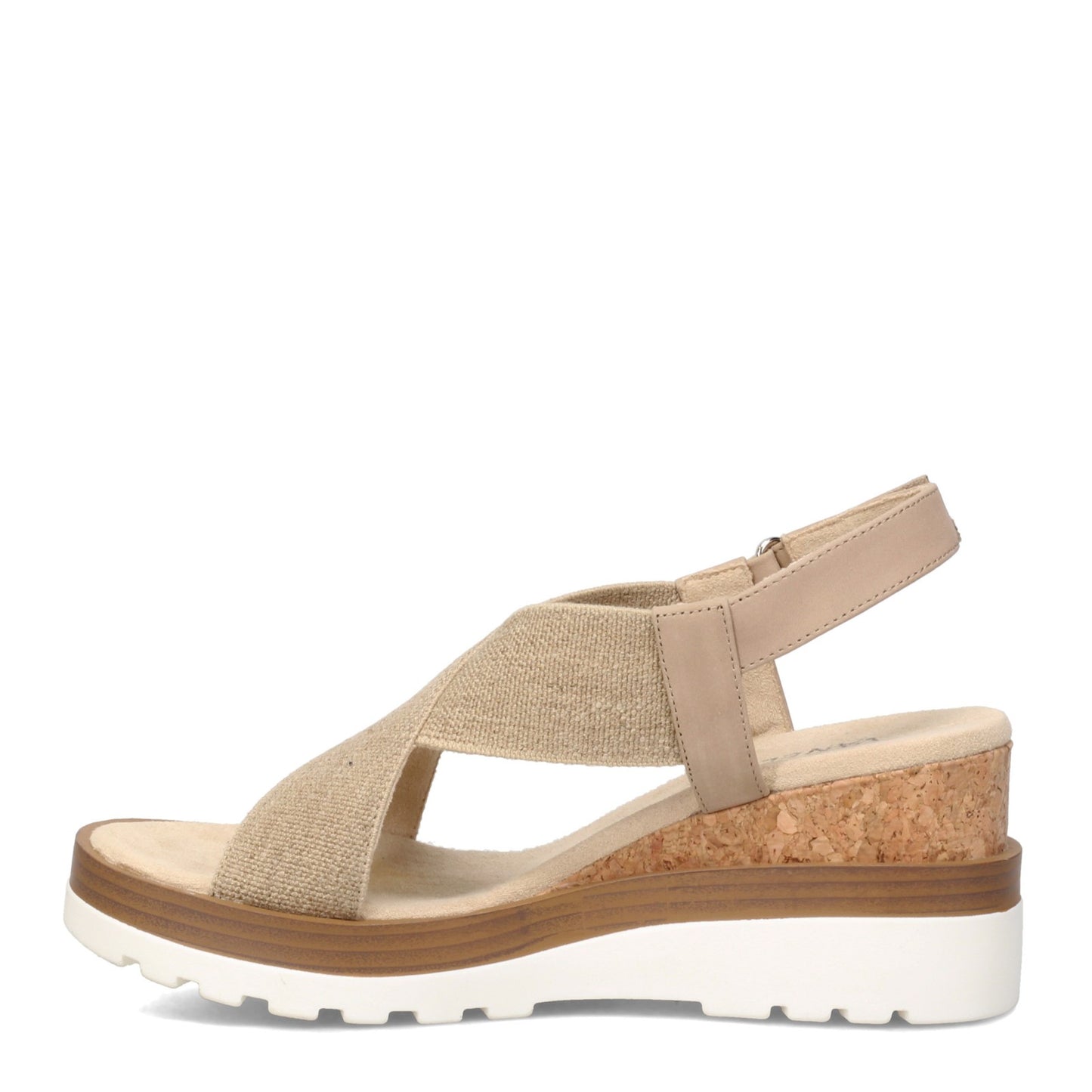 Peltz Shoes  Women's Vaneli Carlin Sandal NATURAL CARLIN-NATURAL