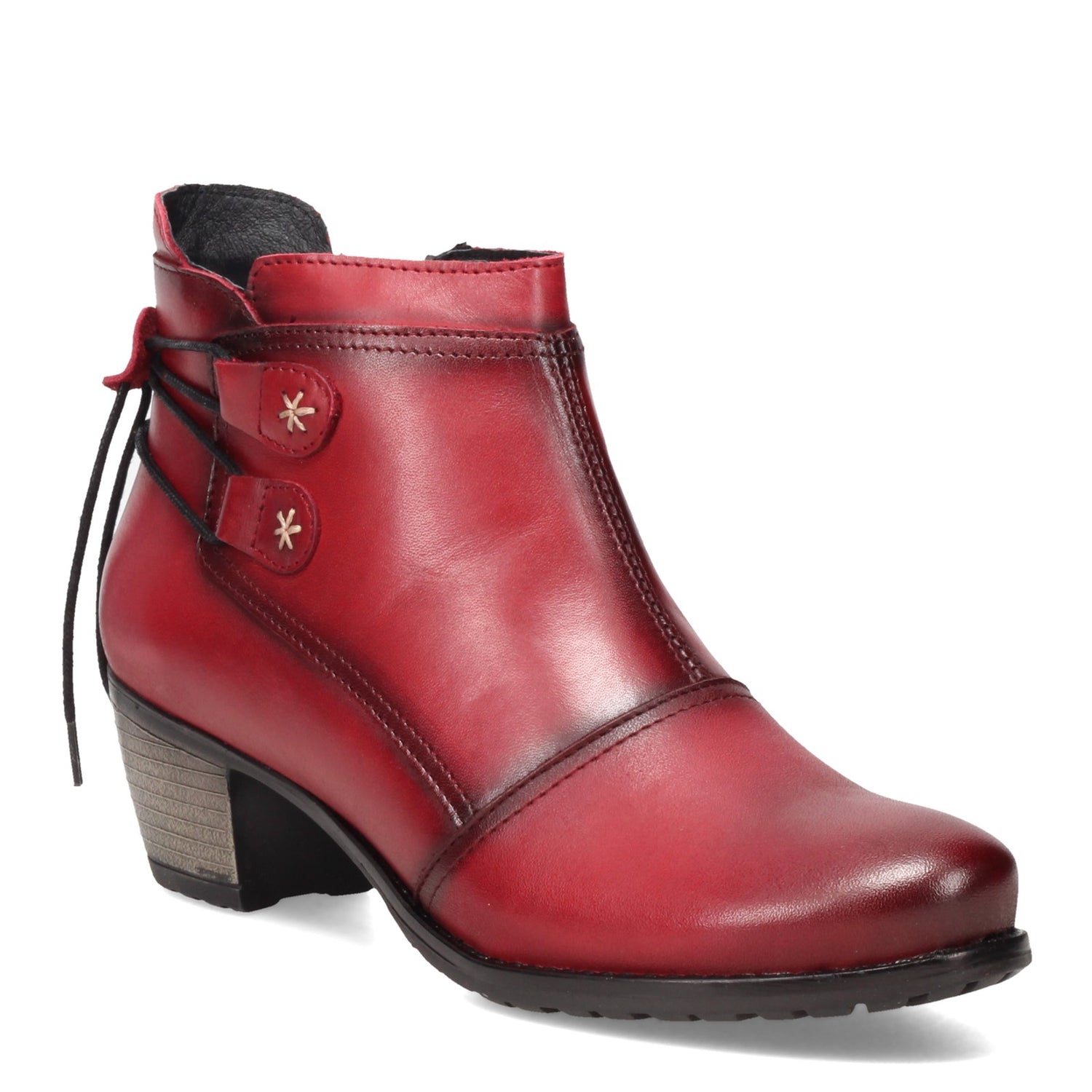 Peltz Shoes  Women's Eric Michael Casey Boot RED CASEY-RED
