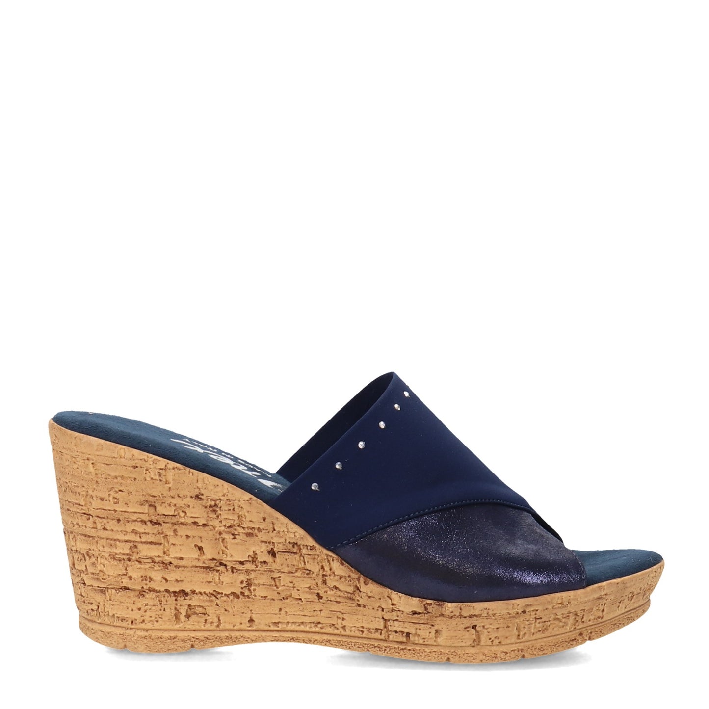 Peltz Shoes  Women's Onex Cathi Sandal NAVY CATHI-NAVY