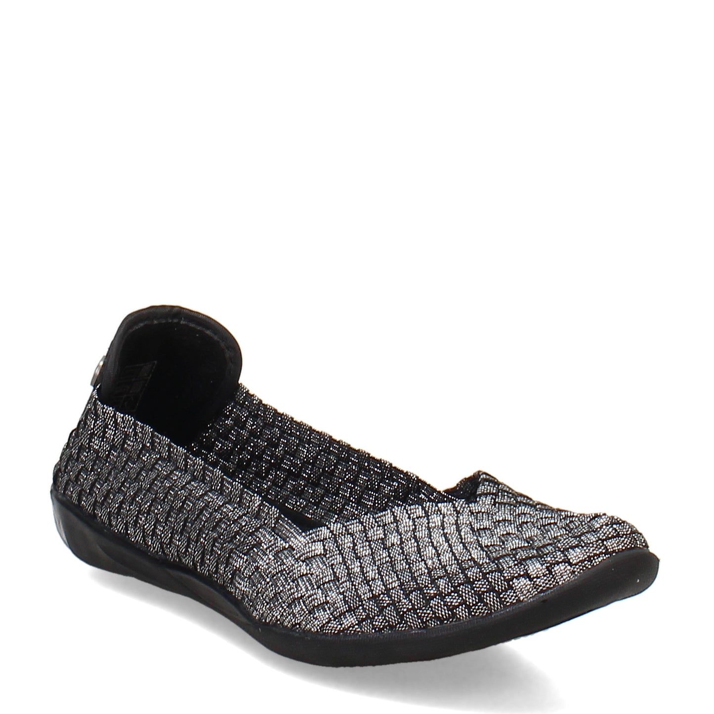 Peltz Shoes  Women's Bernie Mev Catwalk Slip-On BLACK SHIMMER CATWALK BLKSHIM