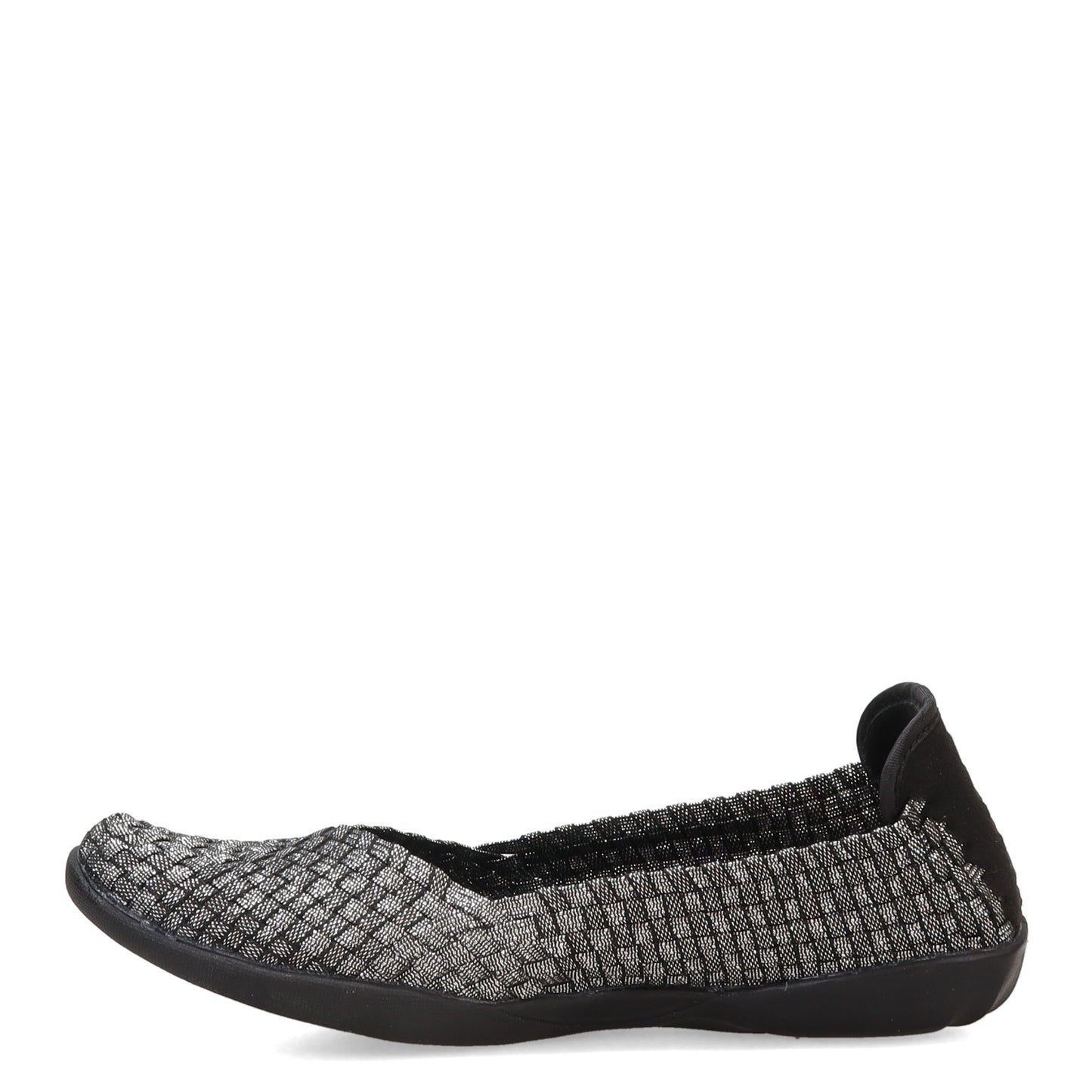 Peltz Shoes  Women's Bernie Mev Catwalk Slip-On BLACK SHIMMER CATWALK BLKSHIM
