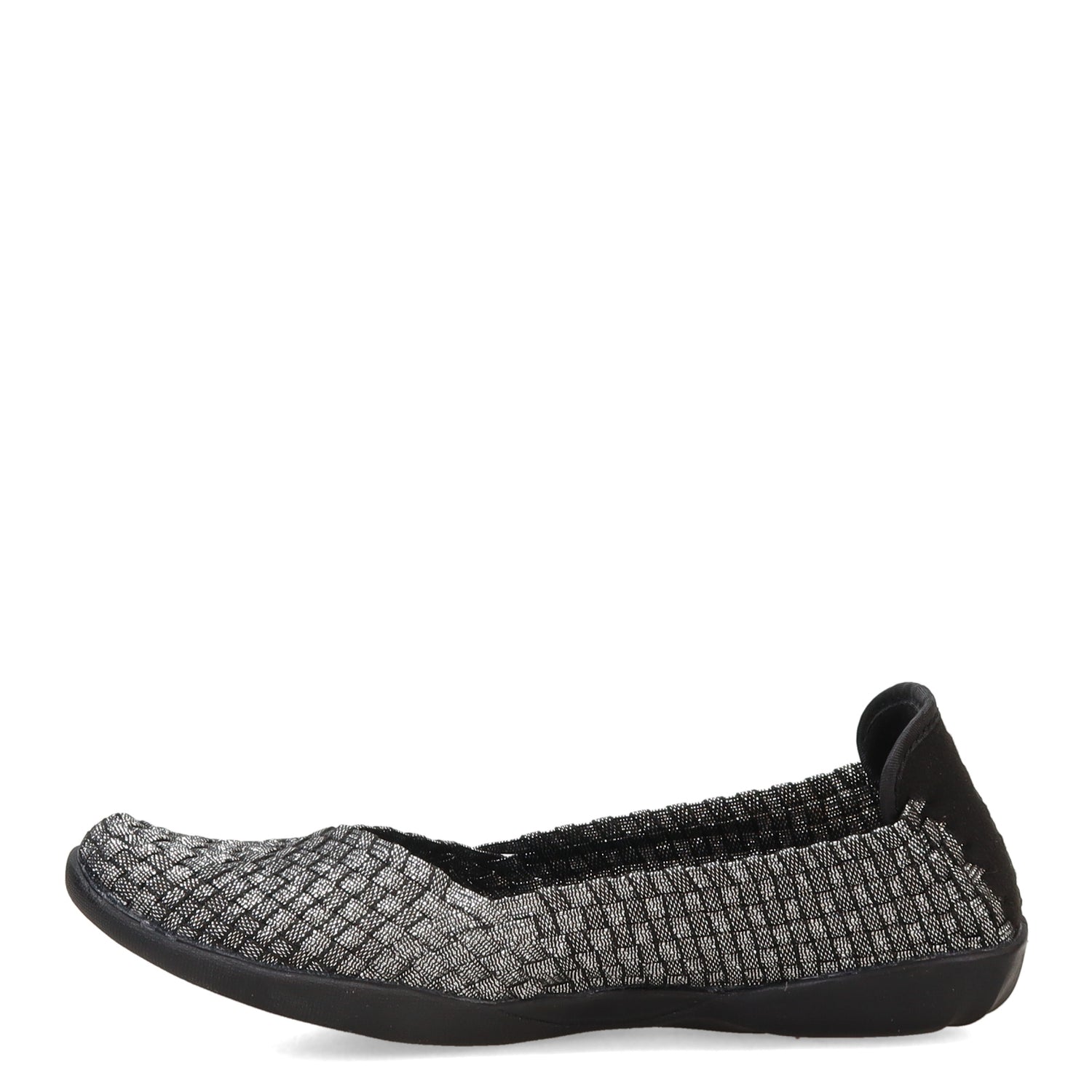 Peltz Shoes  Women's Bernie Mev Catwalk Slip-On BLACK SHIMMER CATWALK BLKSHIM