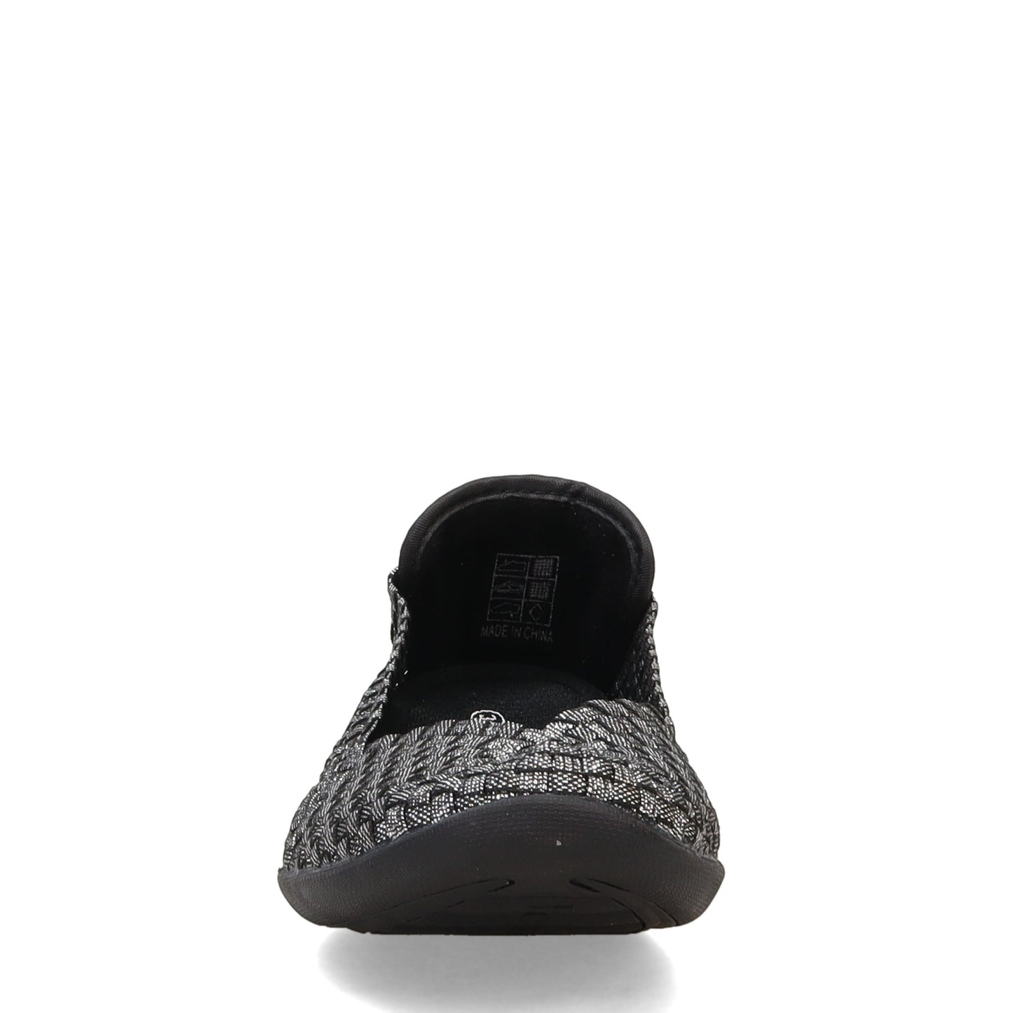 Peltz Shoes  Women's Bernie Mev Catwalk Slip-On BLACK SHIMMER CATWALK BLKSHIM
