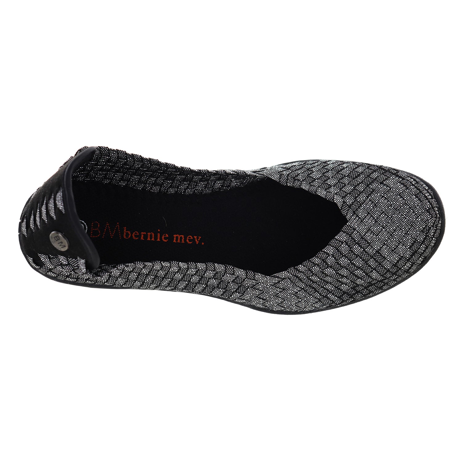 Peltz Shoes  Women's Bernie Mev Catwalk Slip-On BLACK SHIMMER CATWALK BLKSHIM
