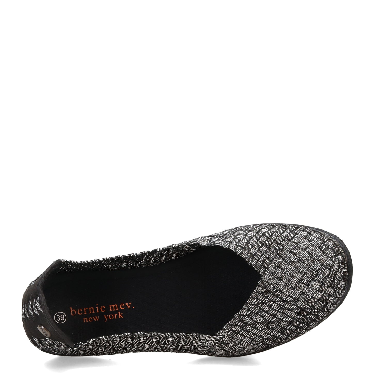 Peltz Shoes  Women's Bernie Mev Catwalk Slip-On BLACK SHIMMER CATWALK BLKSHIM