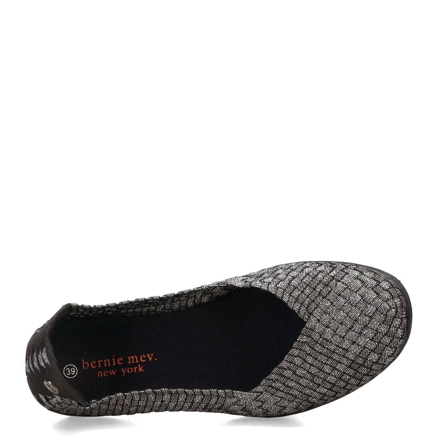 Peltz Shoes  Women's Bernie Mev Catwalk Slip-On BLACK SHIMMER CATWALK BLKSHIM