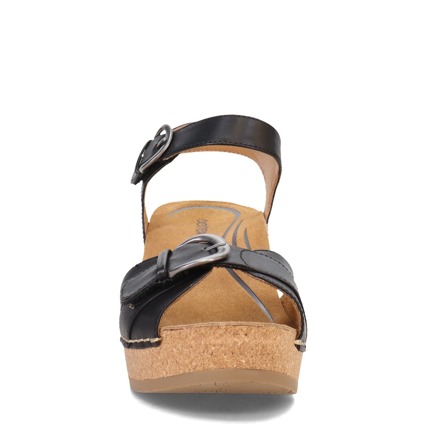 Peltz Shoes  Women's Aetrex Tory Sandal BLACK CC500