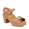 Peltz Shoes  Women's Aetrex Tory Sandal CAMEL CC503