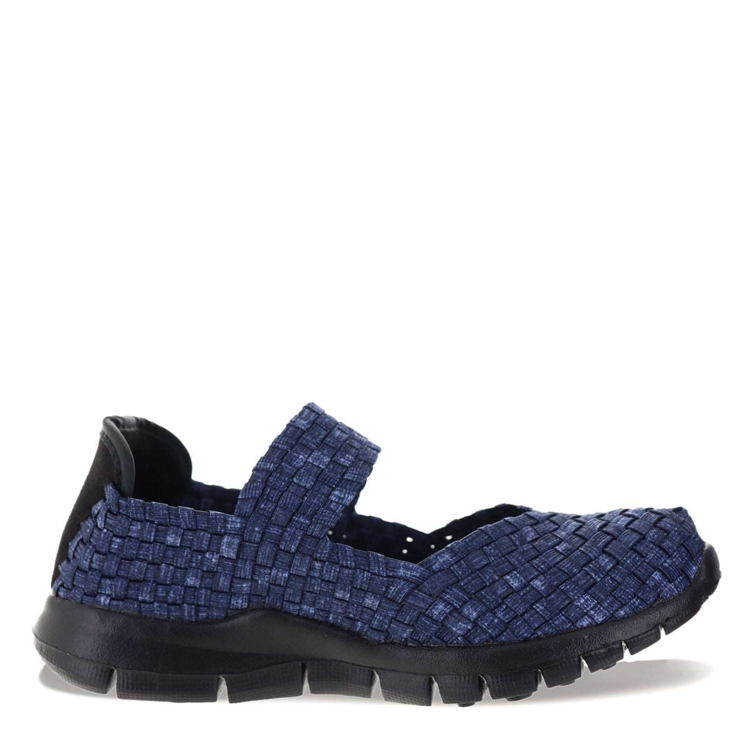 Peltz Shoes  Women's Bernie Mev Charm Slip-On JEANS CHARM JEANS