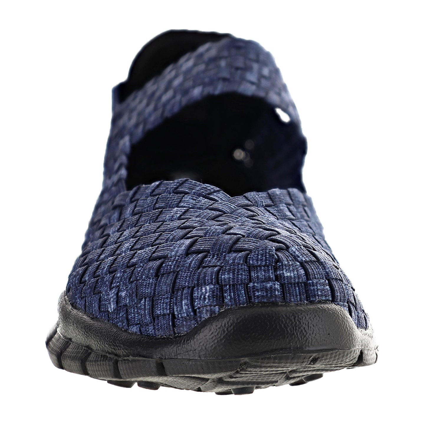 Peltz Shoes  Women's Bernie Mev Charm Slip-On JEANS CHARM JEANS