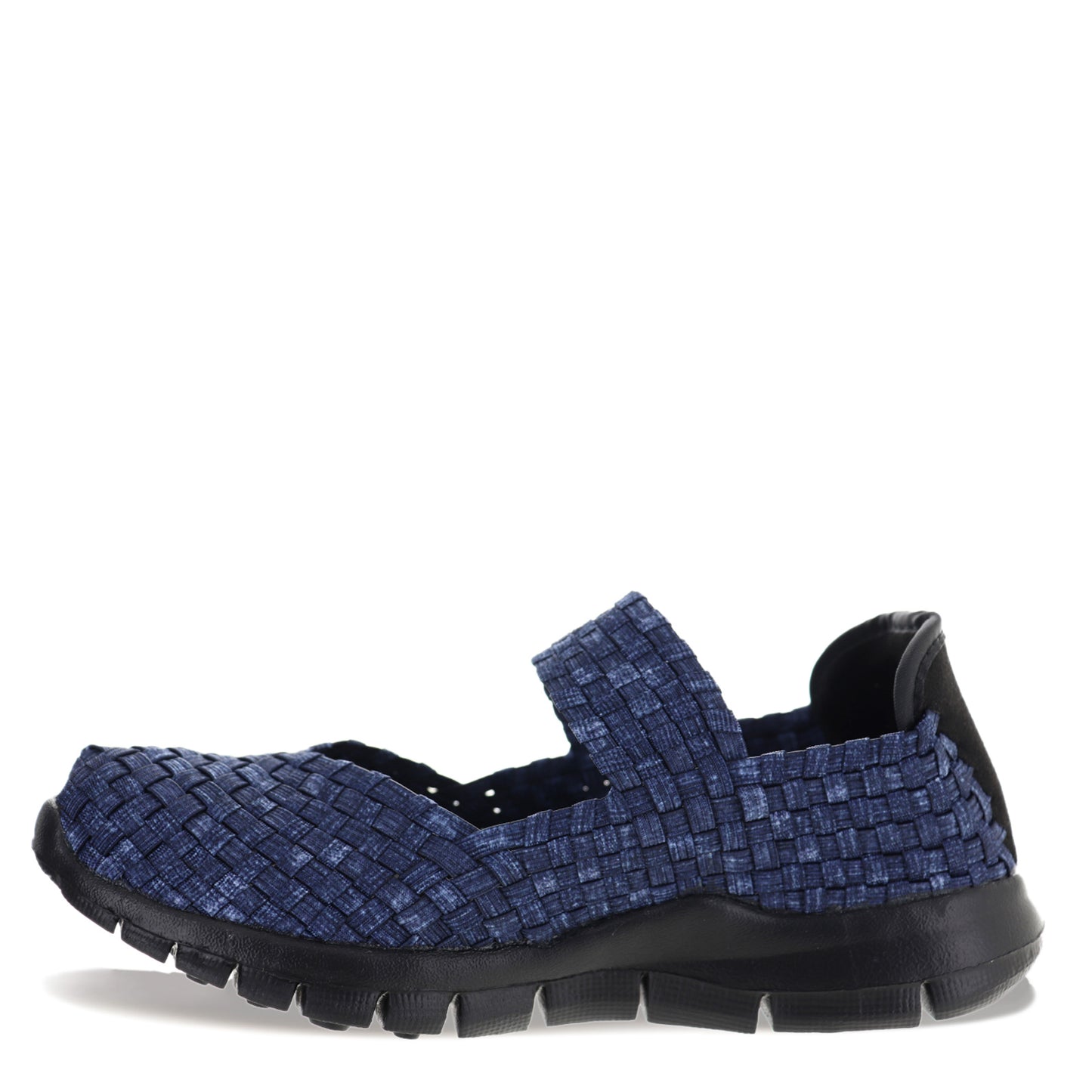 Peltz Shoes  Women's Bernie Mev Charm Slip-On JEANS CHARM JEANS