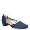Peltz Shoes  Women's J Renee Charolette Pump Navy Satin CHAROL-SANVY