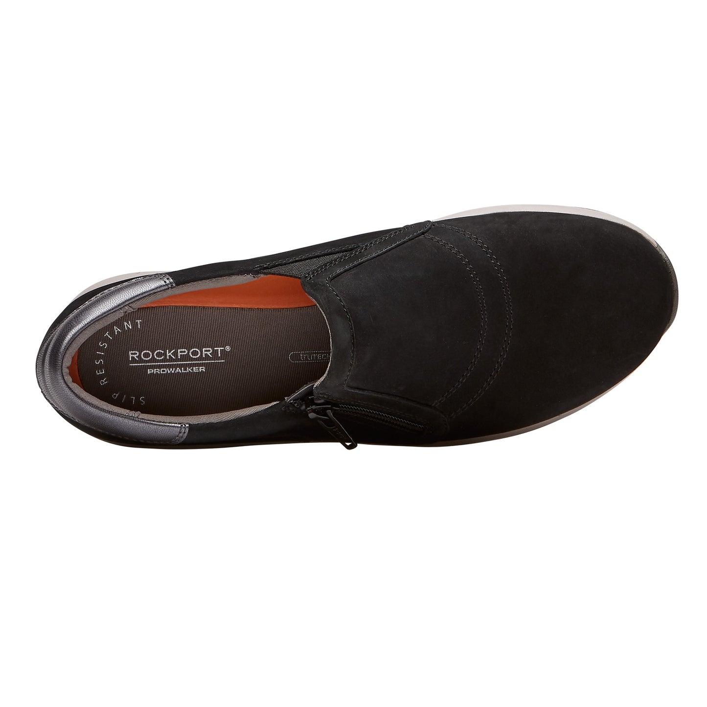 Peltz Shoes  Women's Rockport Trustride ProWalker Slip-On Walking Shoe BLACK CI0078