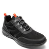 Peltz Shoes  Men's Rockport Metro Path Ghillie Sneaker BLACK CI5459