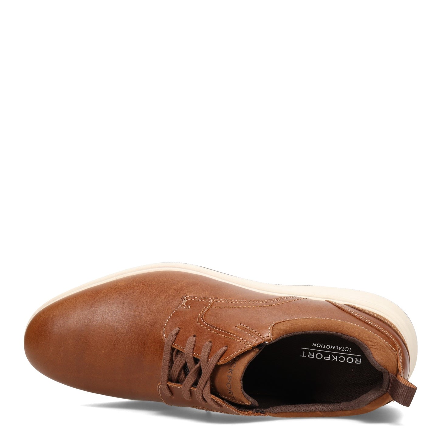 Peltz Shoes  Men's Rockport Total Motion City Plain Toe Oxford TAN CI5638