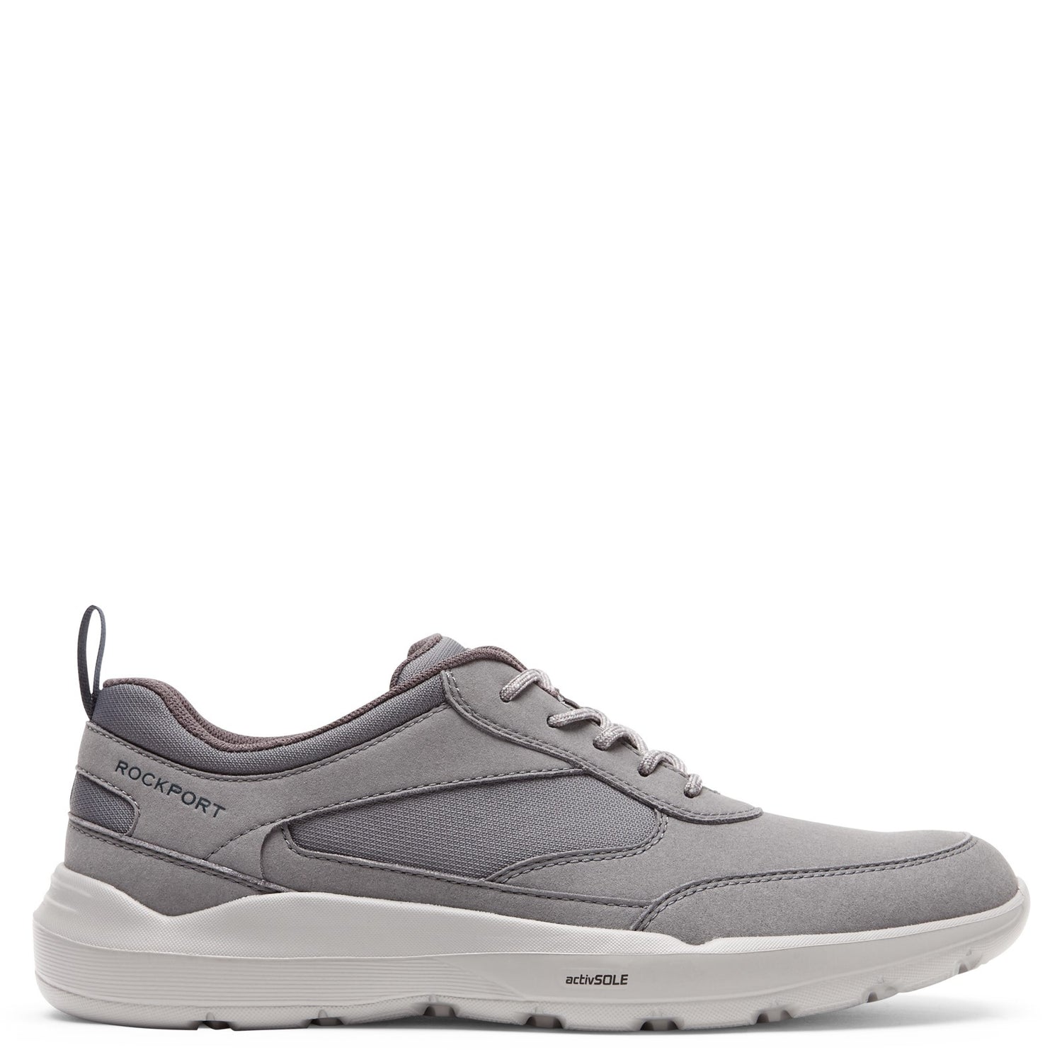 Peltz Shoes  Men's Rockport Truflex Evolution Ubal Sneaker STEEL GREY CI6084
