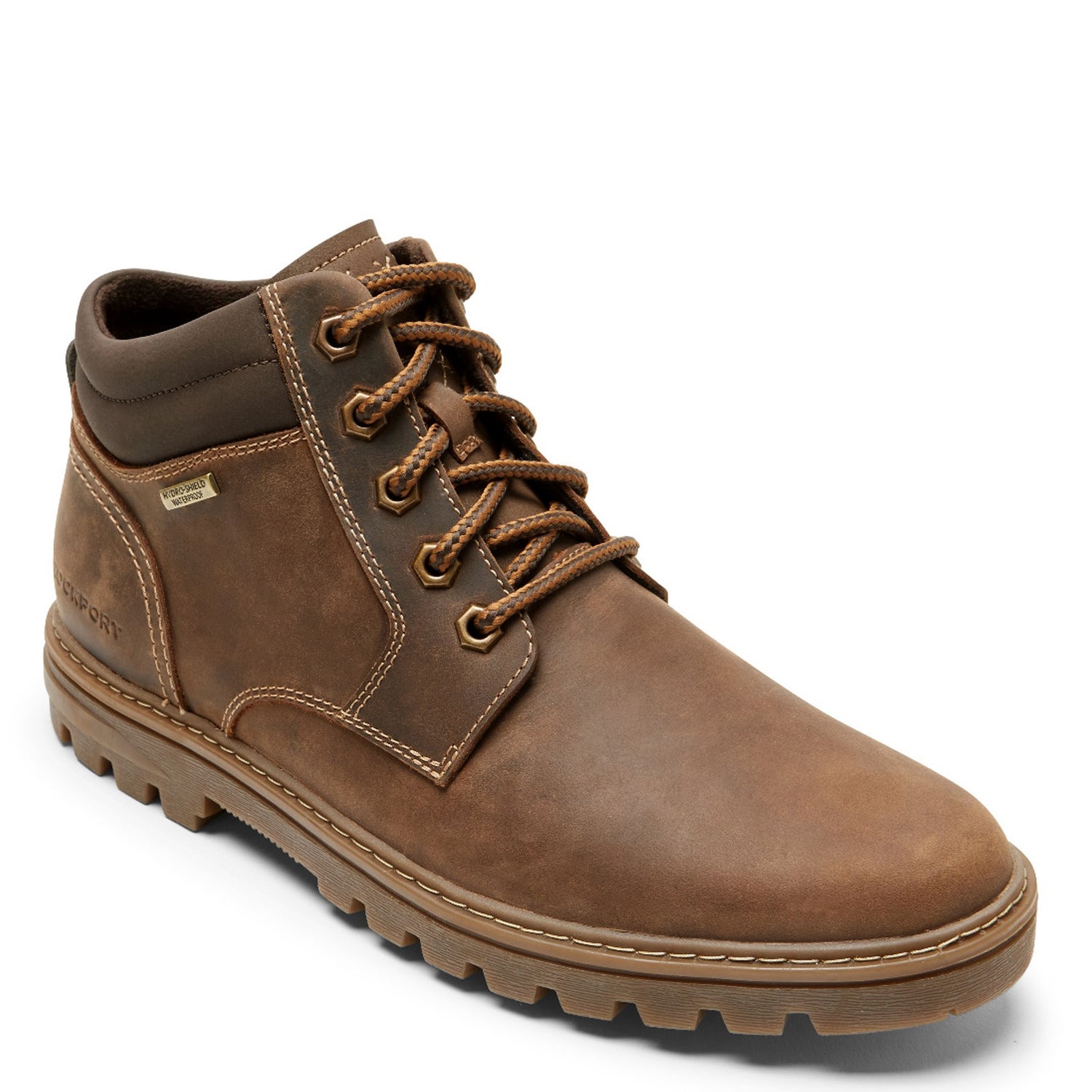 Peltz Shoes  Men's Rockport Weather or Not Waterproof Plain Toe WP Boot TAN CI6148
