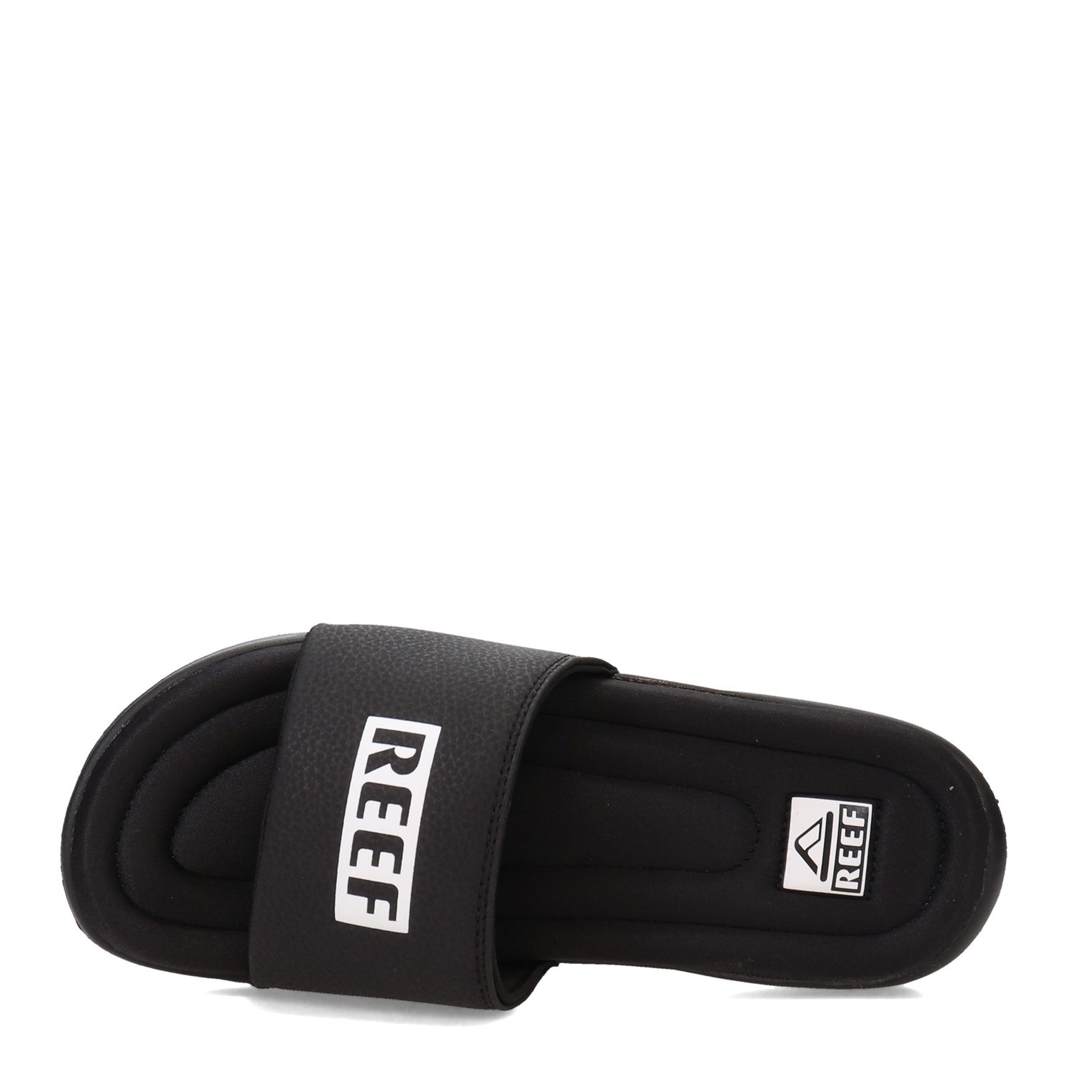 Peltz Shoes  Men's Reef One Puff Slide Black CI6559