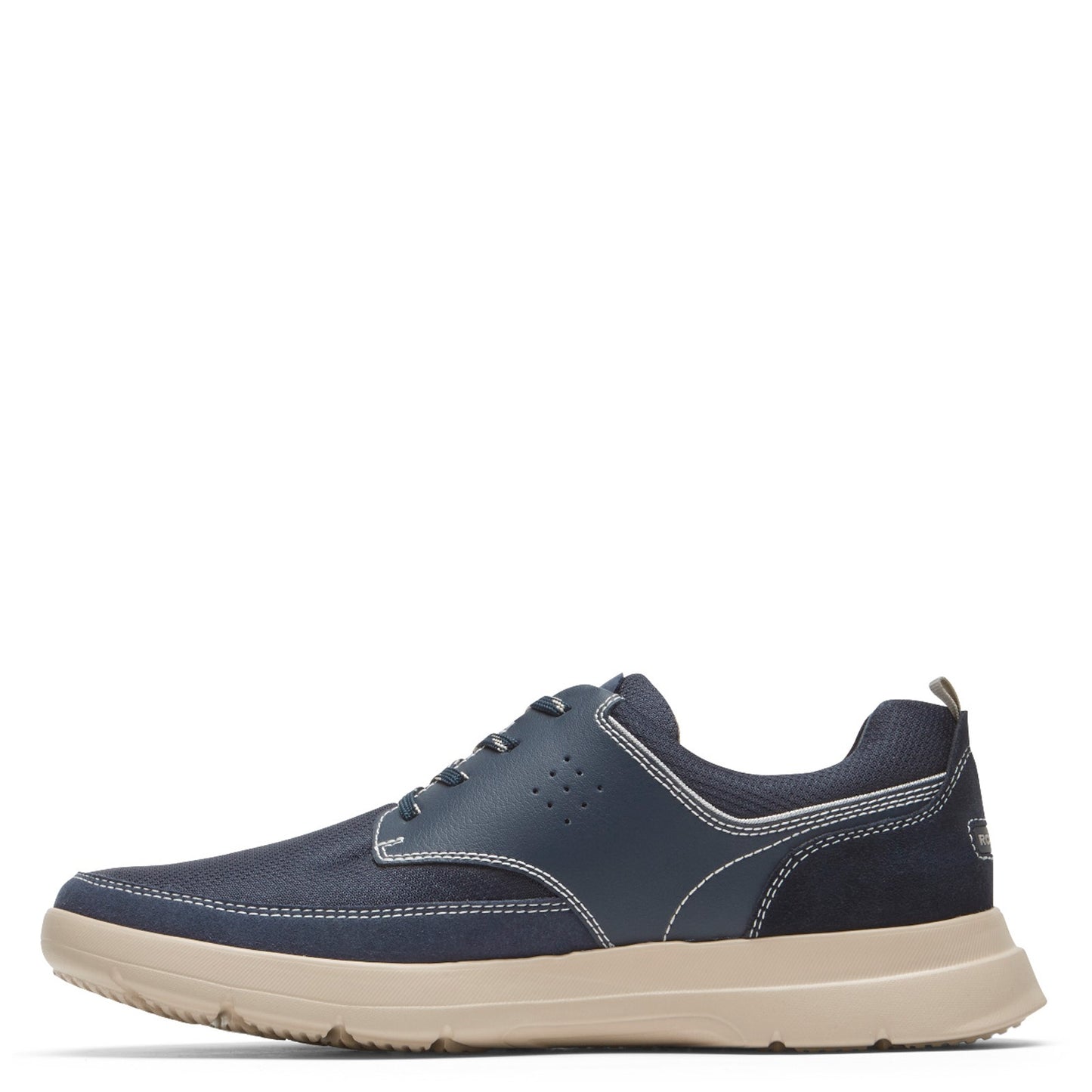 Peltz Shoes  Men's Rockport truFLEX Cayden Plain Toe Oxford BLUE CI7683