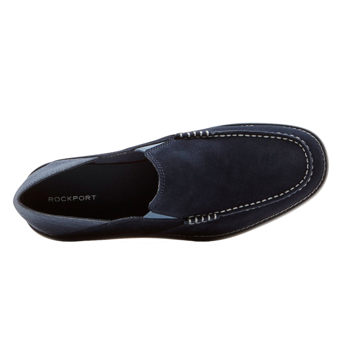 Peltz Shoes  Men's Rockport Tucker Venetian Slip-On BLUE CI8053